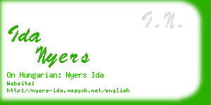 ida nyers business card